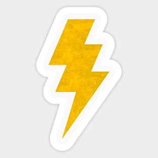 Lightning Bolt yellow Sticker